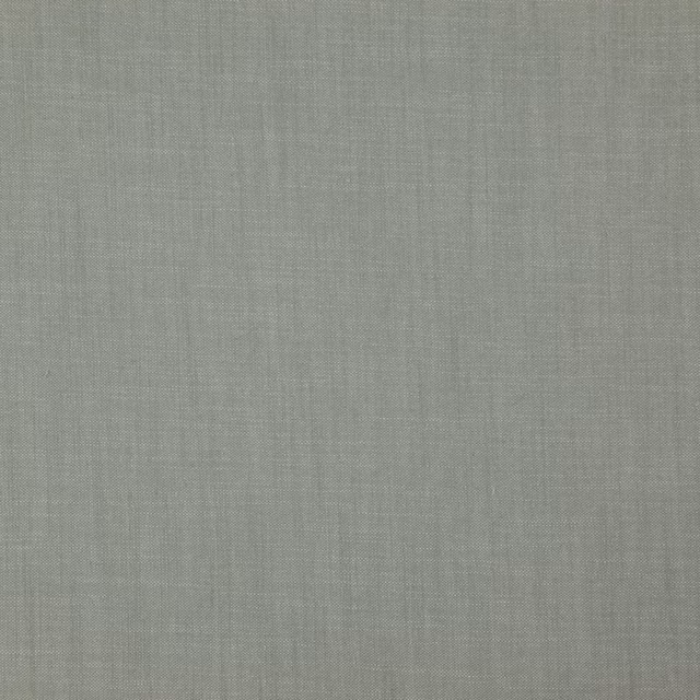 Cool mist-grey plain weave showing a fine, softly crosshatched texture