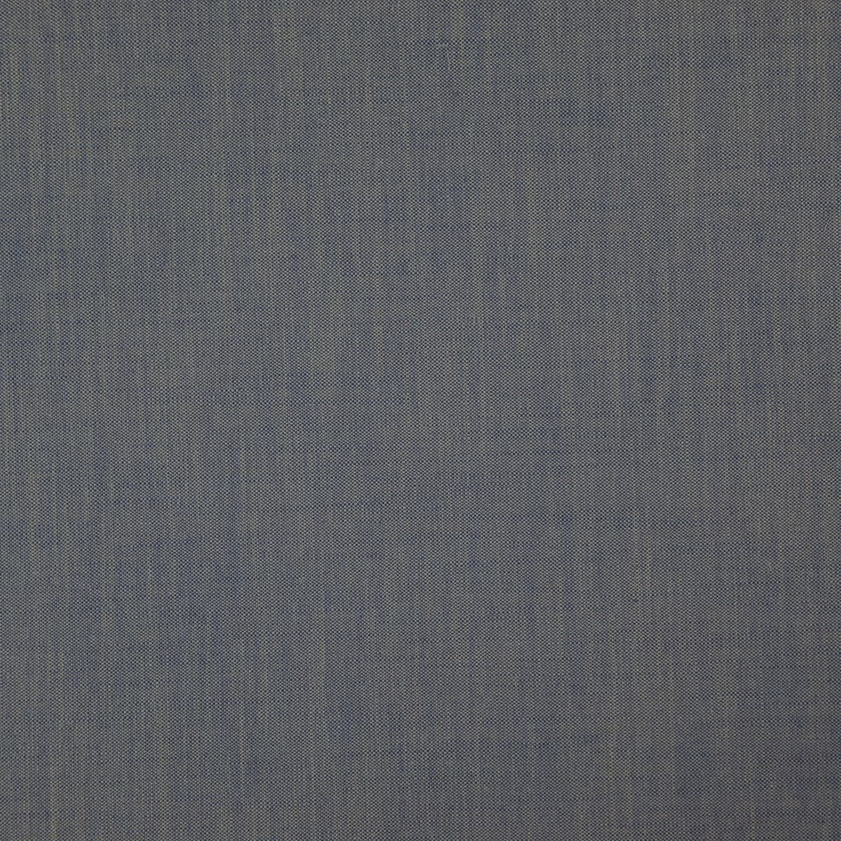 Close-up of fine blue-grey woven textile with subtle vertical tonal texture