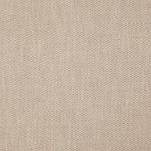 Soft taupe woven fabric with a fine regular grid and gently varied matte texture