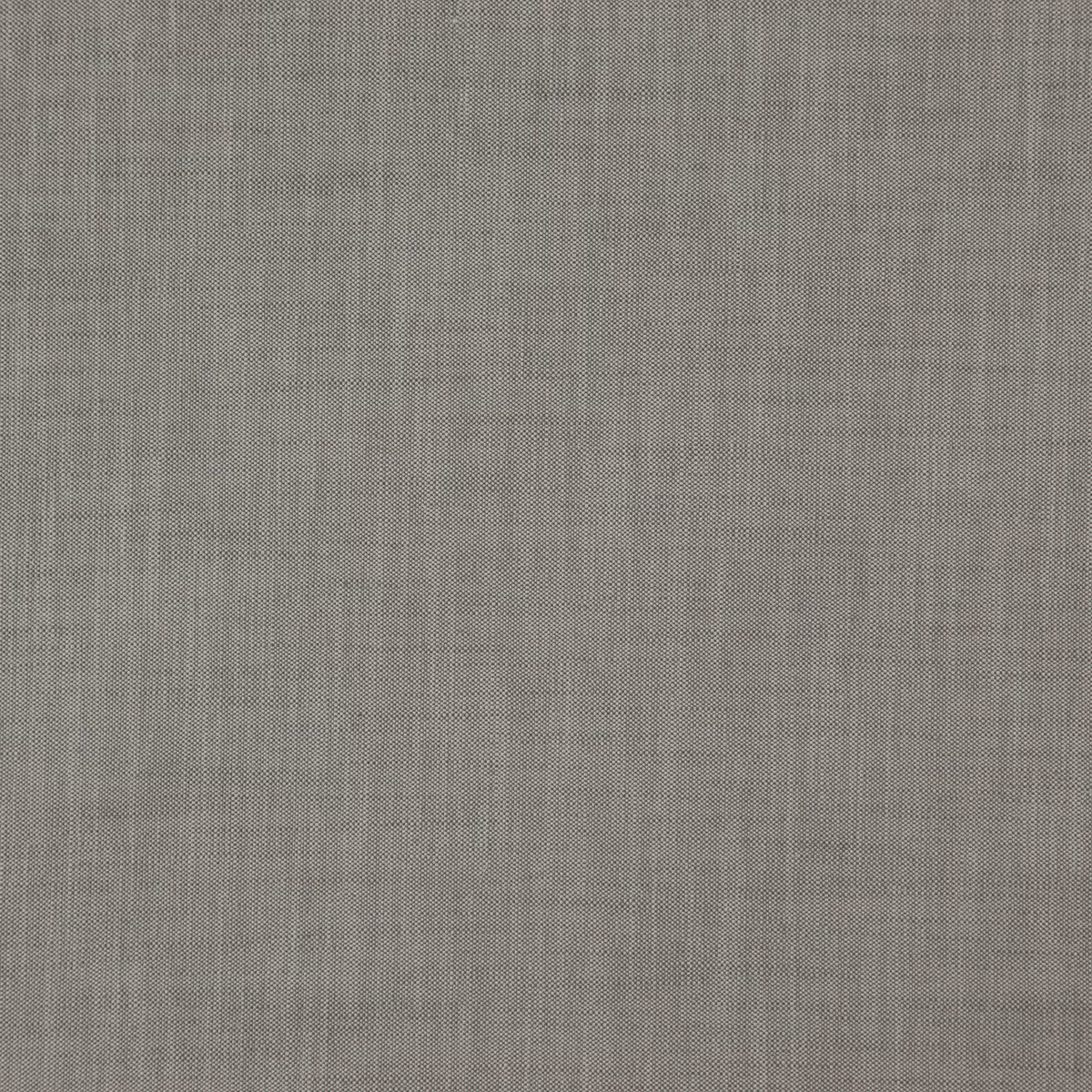 Close-up of warm fog-grey Baltic fabric showing a fine, tightly woven plain texture