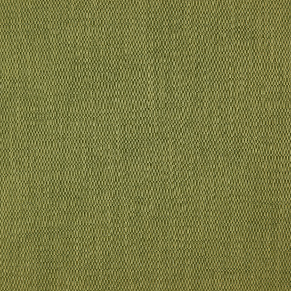 Close-up of muted olive-green fabric with fine vertical striations and woven texture