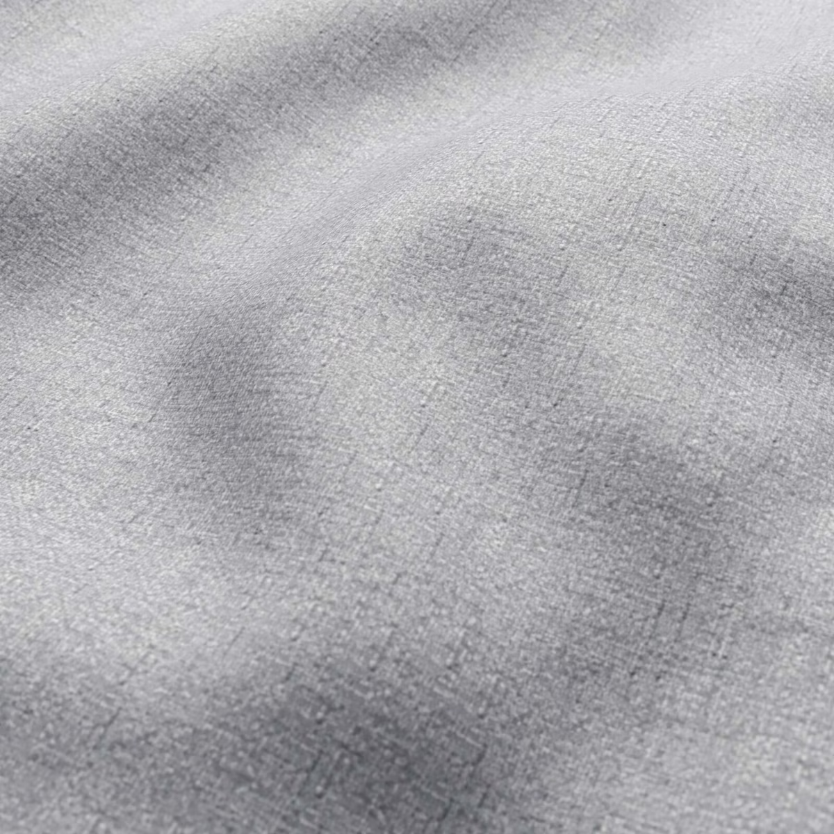 Cool silver-grey Benbecula textile with fine weave and softly clouded darker shading