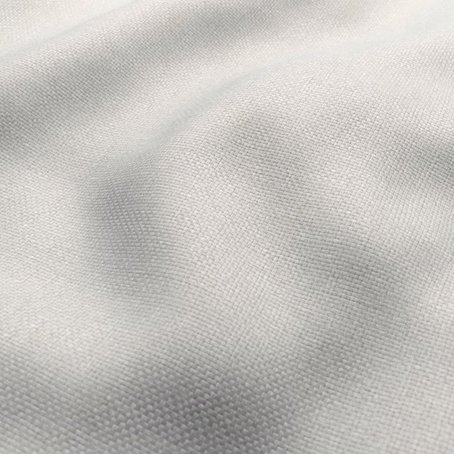 Pale chalk ivory Boisdale fabric showing a fine woven texture and soft folds