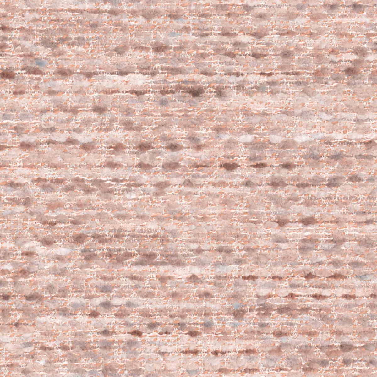 Pale blush-pink woven swatch with cream, taupe and broken horizontal texture