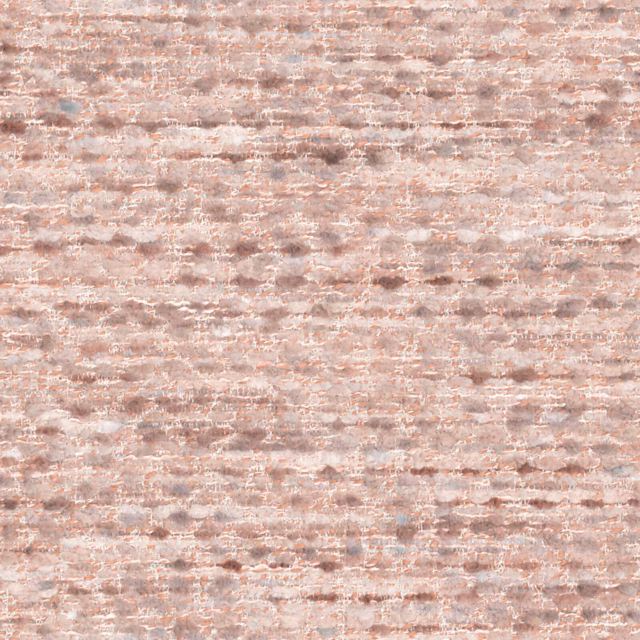 Pale blush-pink woven swatch with cream, taupe and broken horizontal texture