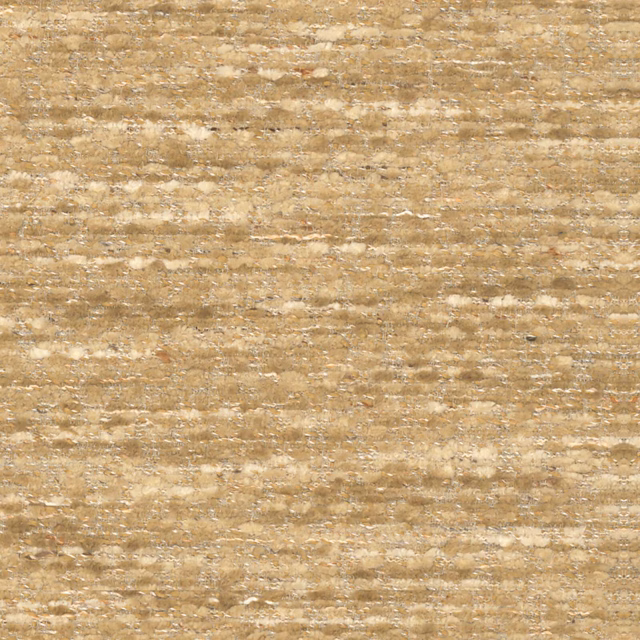 Warm toffee-brown woven fabric with pale flecks and horizontal slub texture