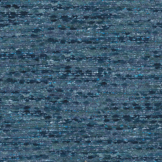 Blue-teal Lollipop fabric with rippled horizontal texture and turquoise flecks