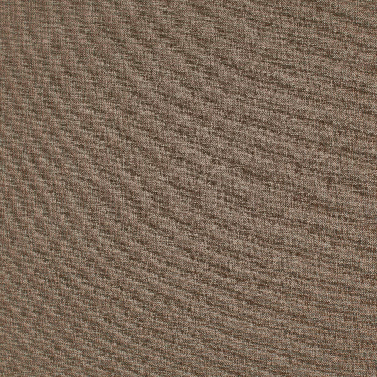 Close-up of warm café-taupe fabric with a fine, subtly mottled plain weave