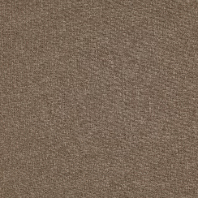 Close-up of warm café-taupe fabric with a fine, subtly mottled plain weave