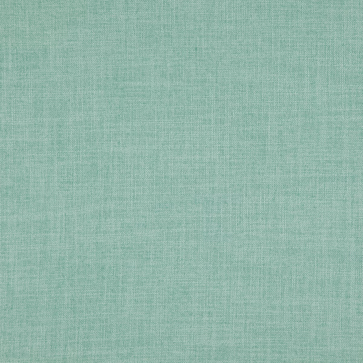 Close-up of pale aquamarine teal fabric with a fine, softly mottled woven texture