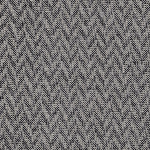 Close-up of mottled charcoal-grey woven fabric with a small chevron texture