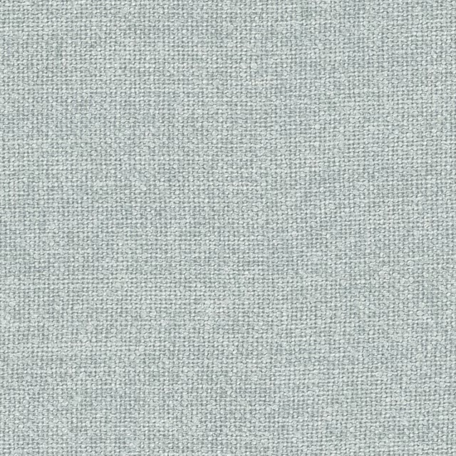 Close-up of pale blue-grey Bromley fabric with a fine irregular woven texture