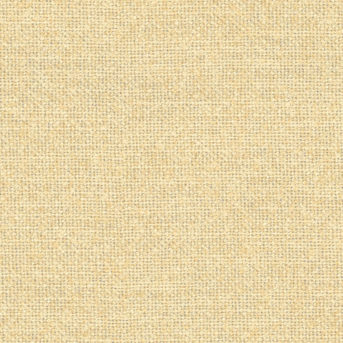 Close-up of warm buttercup-yellow woven fabric with fine oat-coloured texture