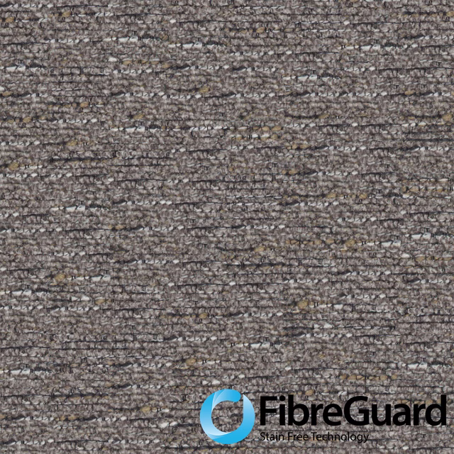 Mottled zinc taupe-grey fabric with irregular horizontal slub weave