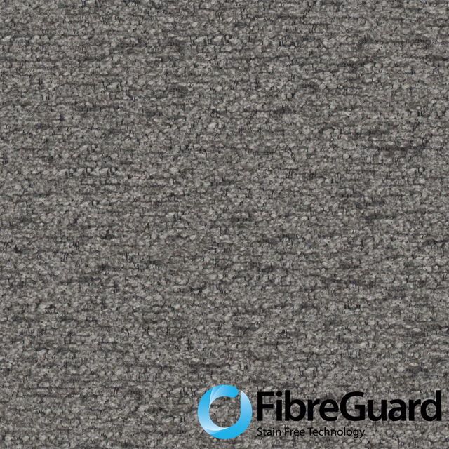 Close-up of Brunswick 04 Mid Grey’s mottled, nubby grey woven texture