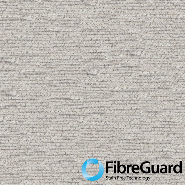 Pale dove-grey fabric with an irregular nubby horizontal weave and softly mottled surface