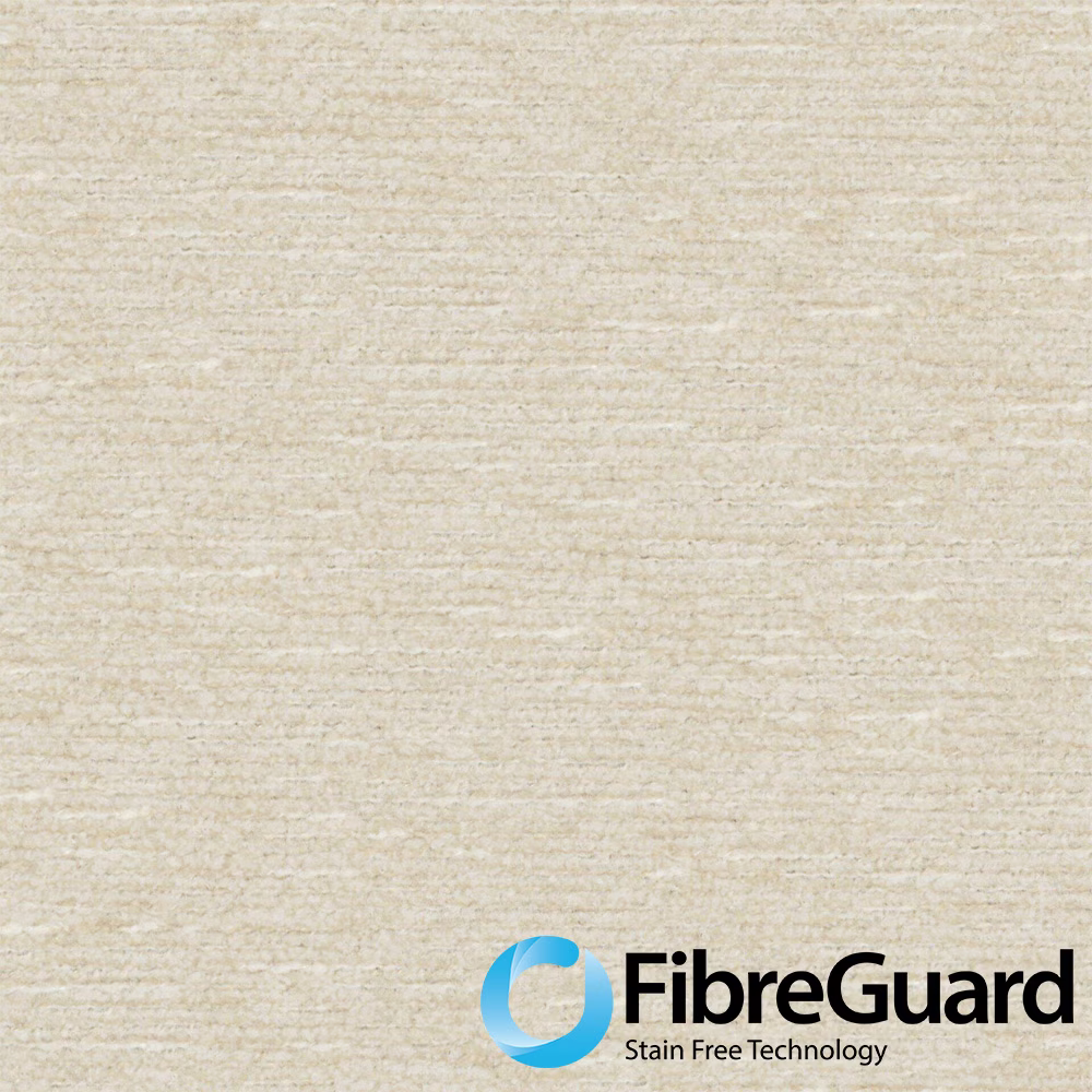 Pale vanilla woven textile with fine horizontal slubs and subtle beige flecks