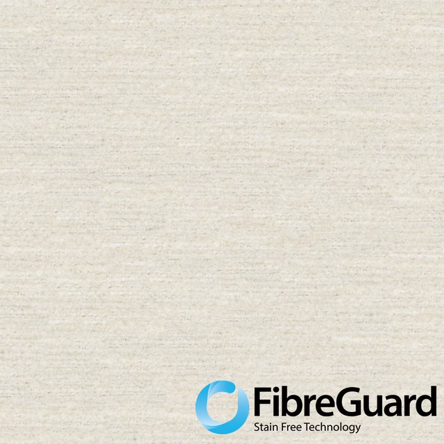Pale pearl ivory fabric with a fine, softly striated horizontal weave
