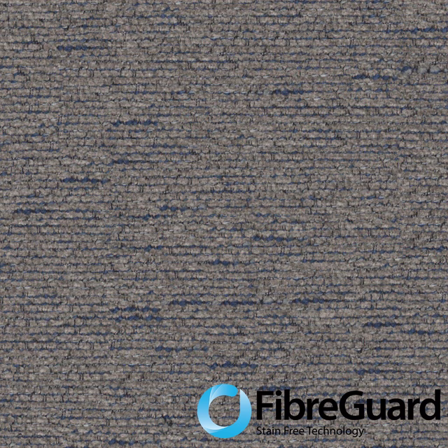 Close-up of slate grey horizontal weave with blue-grey flecks and taupe depth