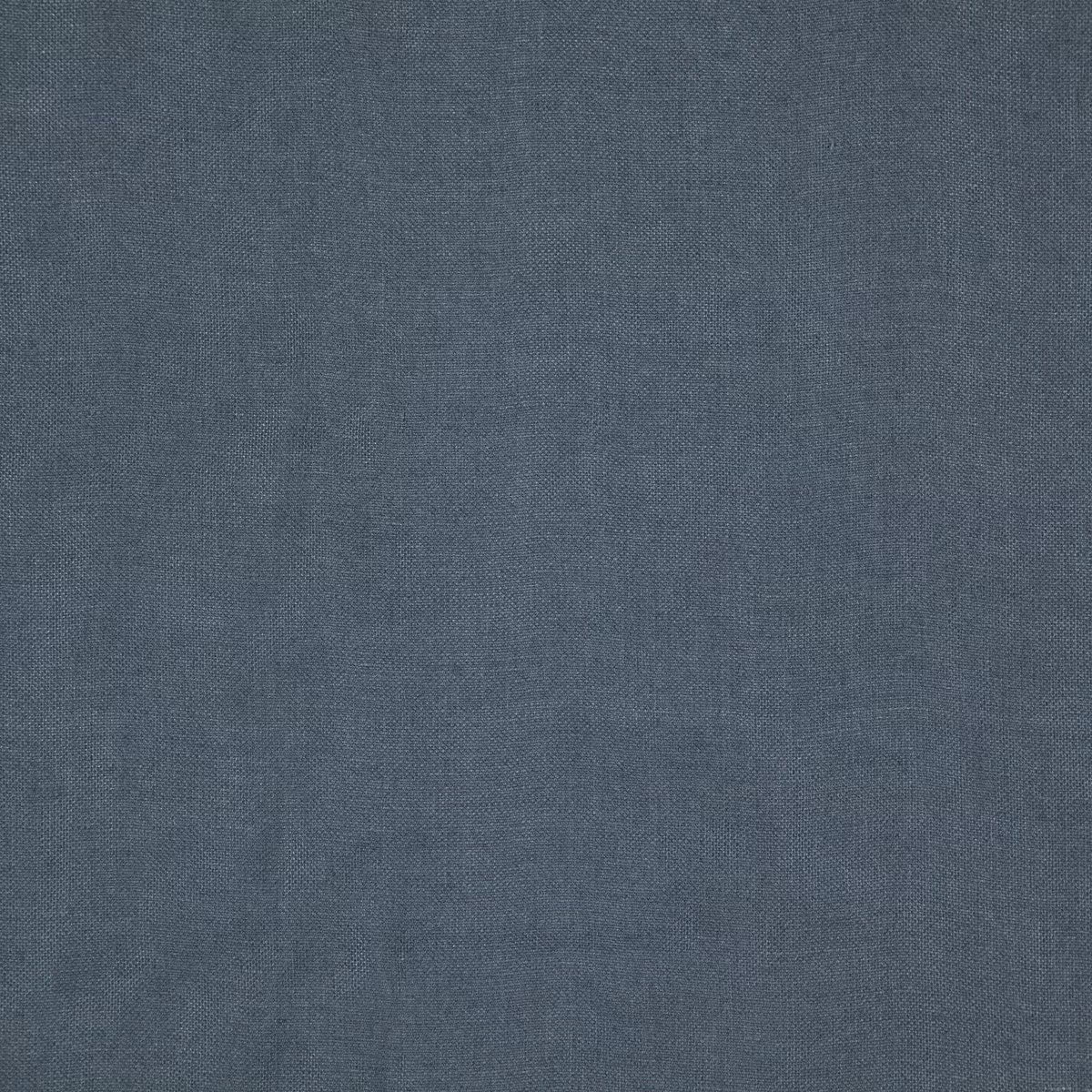 Close-up of slate blue-grey Cairn fabric with a fine, subtly mottled weave