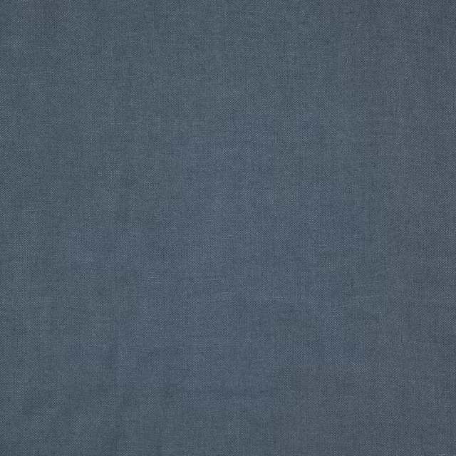 Close-up of slate blue-grey Cairn fabric with a fine, subtly mottled weave