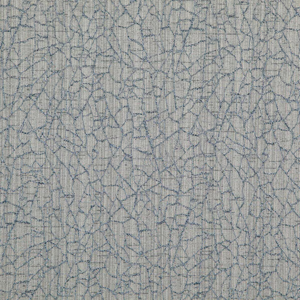 Pale taupe-grey Caldwell fabric with blue-grey tracery and vertical woven texture