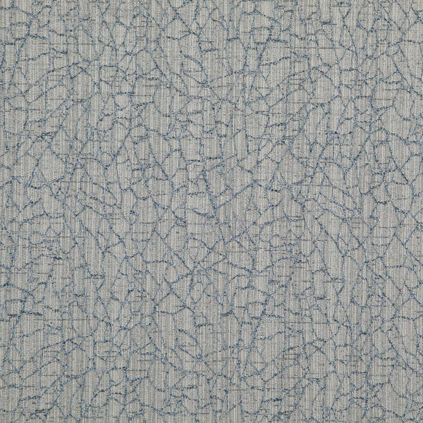 Pale taupe-grey Caldwell fabric with blue-grey tracery and vertical woven texture