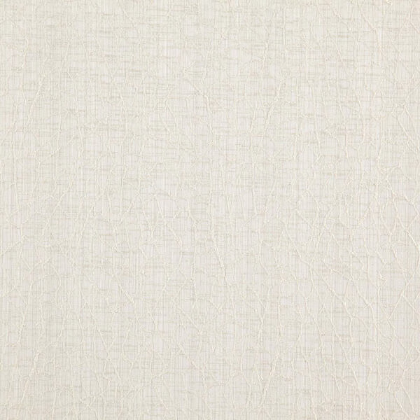 Pale stone woven textile with fine intersecting lines and gently uneven texture