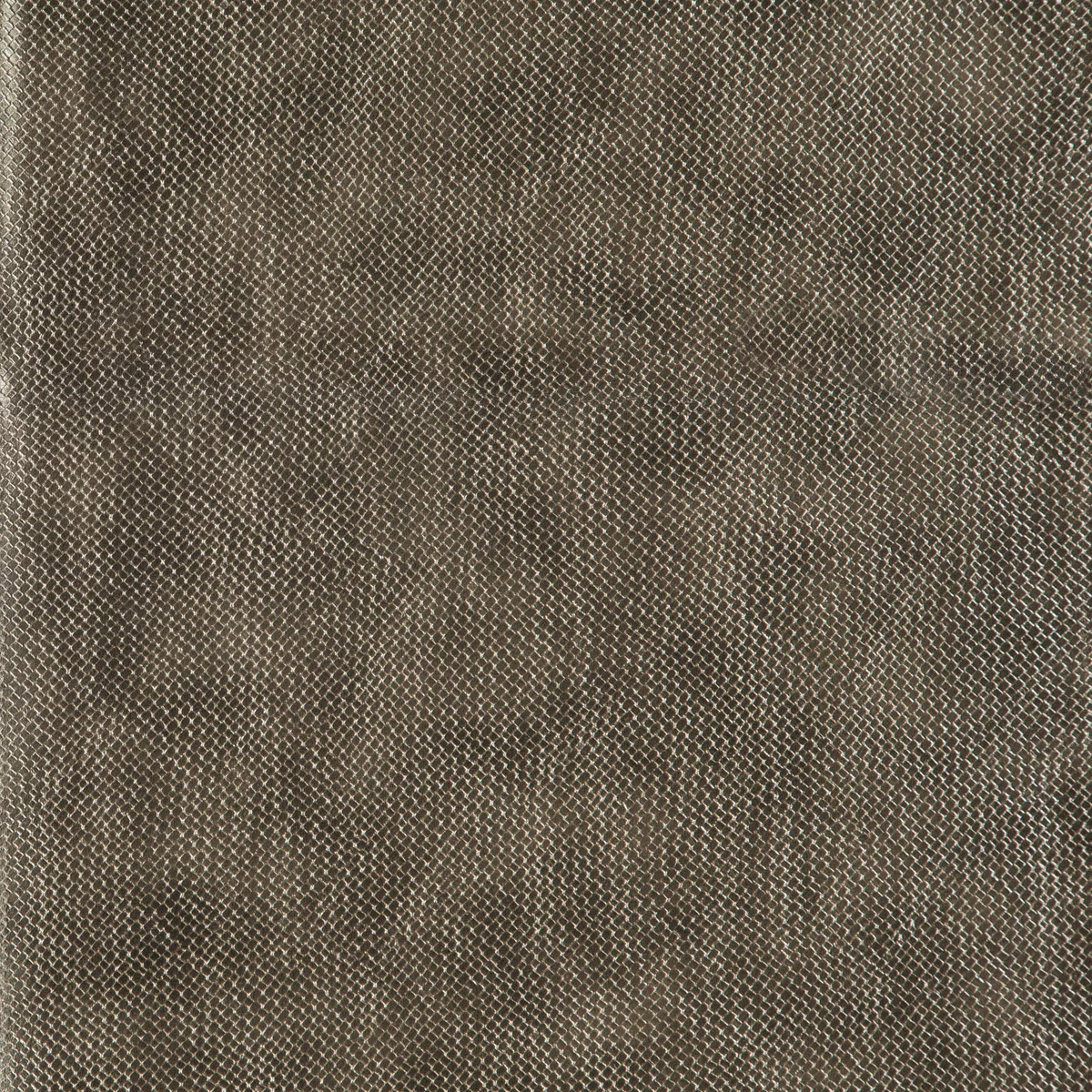 Close-up of muted bronze-brown fabric with a tiny, tightly woven textured pattern