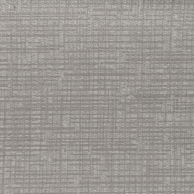 Warm taupe-grey Charm fabric with an irregular, fine crosshatched woven texture