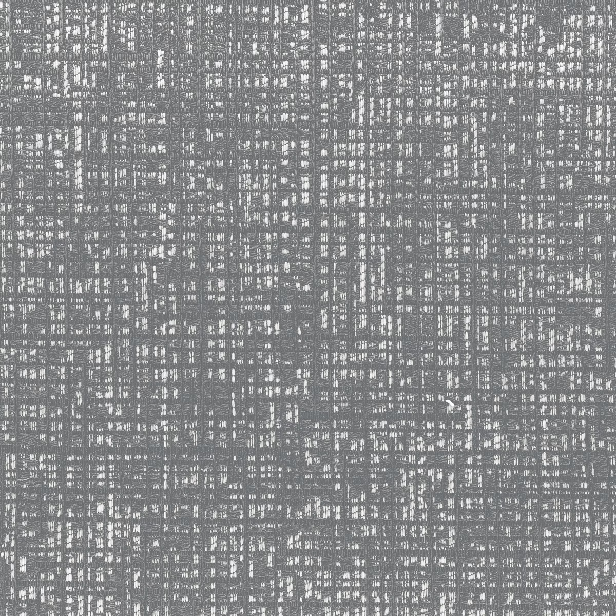 Cool grey woven fabric with fine irregular pale crosshatch texture