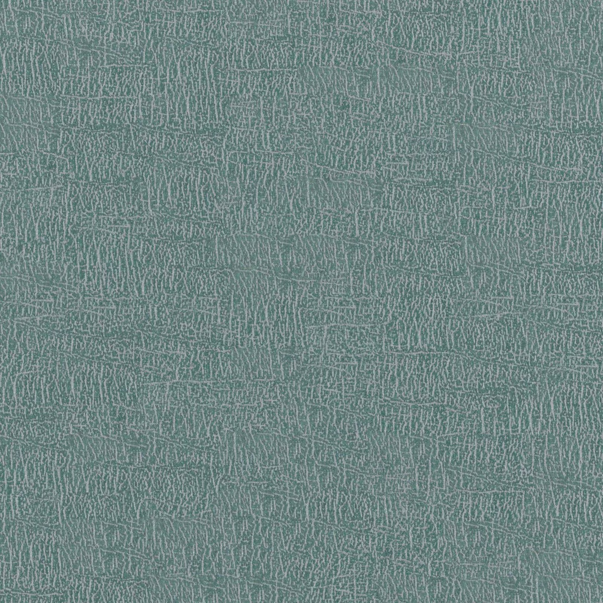 Muted leaf-teal fabric with fine pale linear texture and softly irregular striations