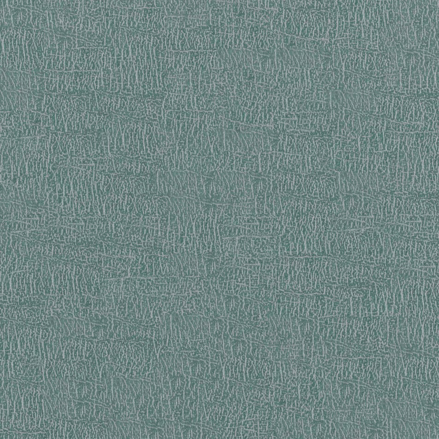 Muted leaf-teal fabric with fine pale linear texture and softly irregular striations