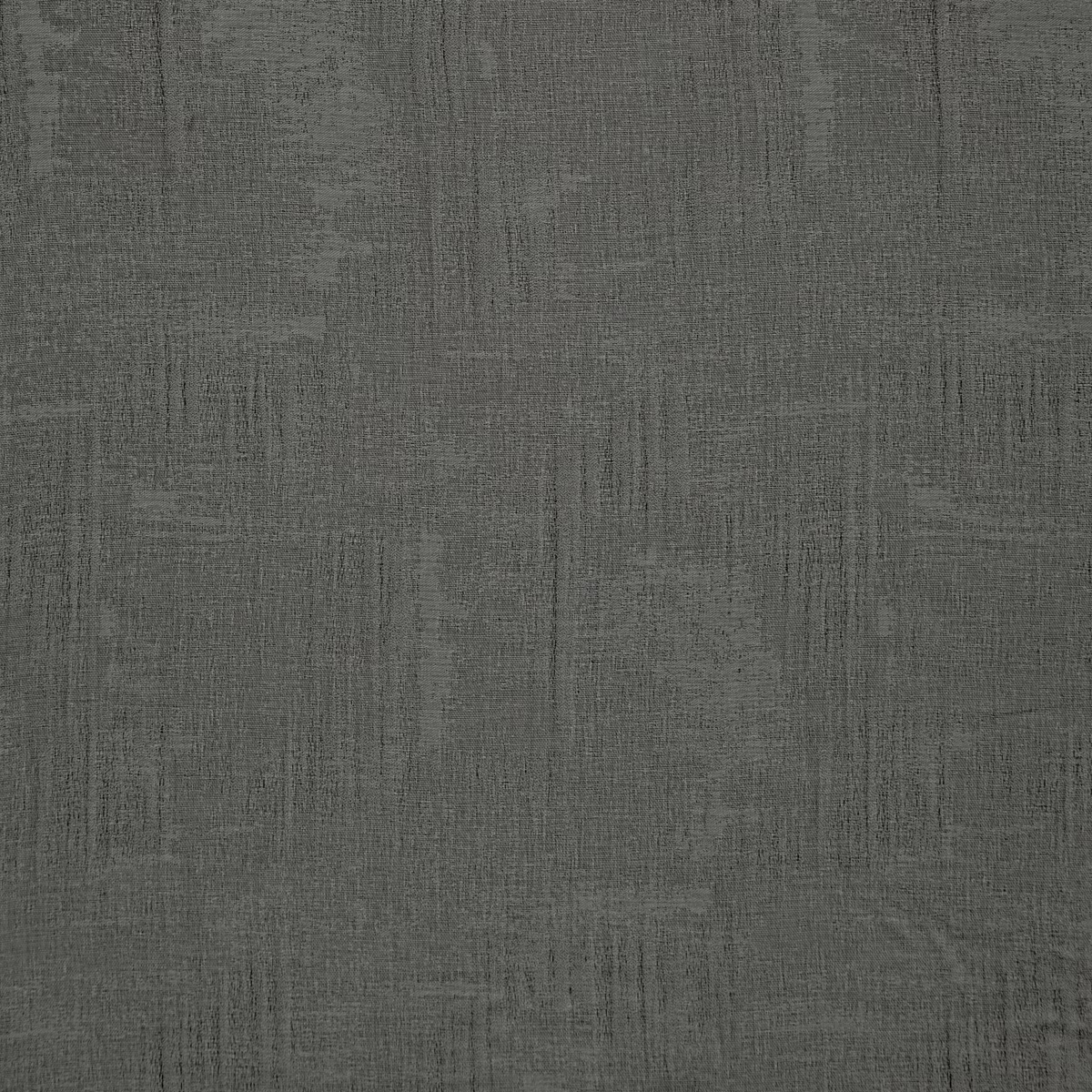 Deep gunmetal grey woven textile with fine vertical striations and mottled texture