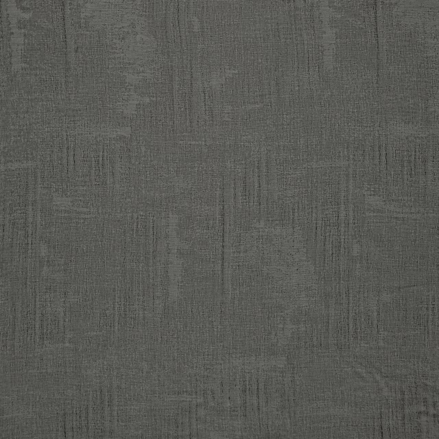 Deep gunmetal grey woven textile with fine vertical striations and mottled texture