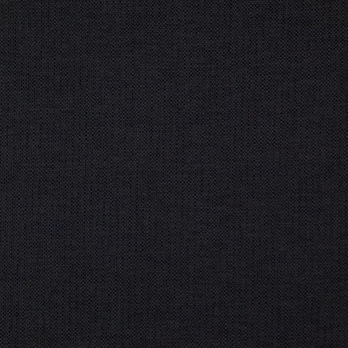 Near-black Licquorice fabric showing a fine charcoal crosshatched woven texture