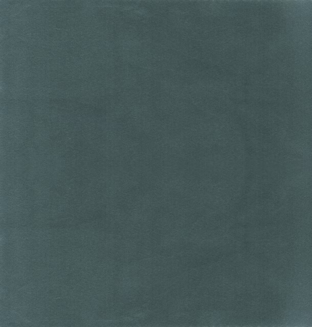 Close view of smoky blue-grey plain fabric with a soft, low nap