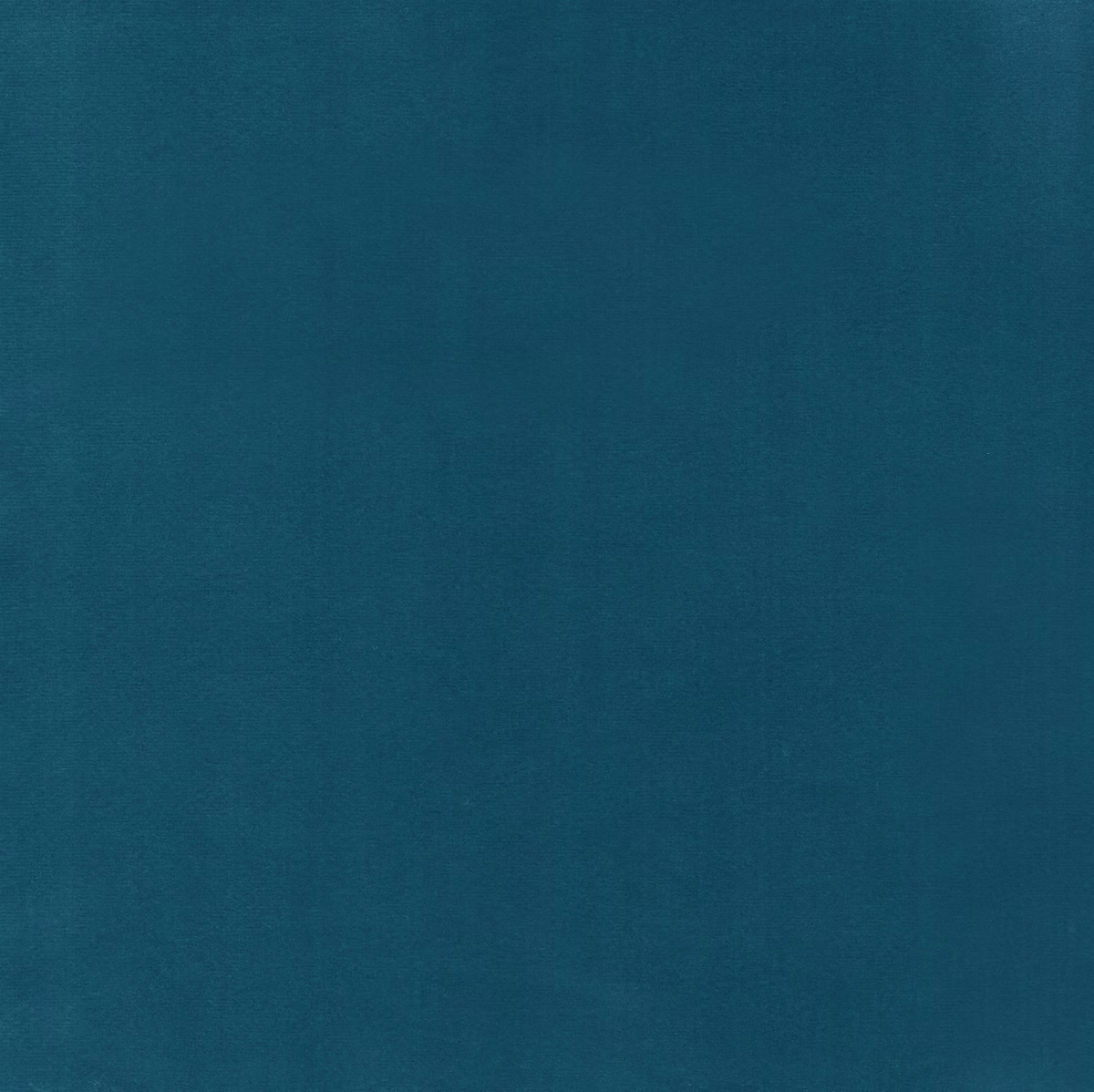 Deep ocean teal plain fabric with a softly textured, subtly shaded surface