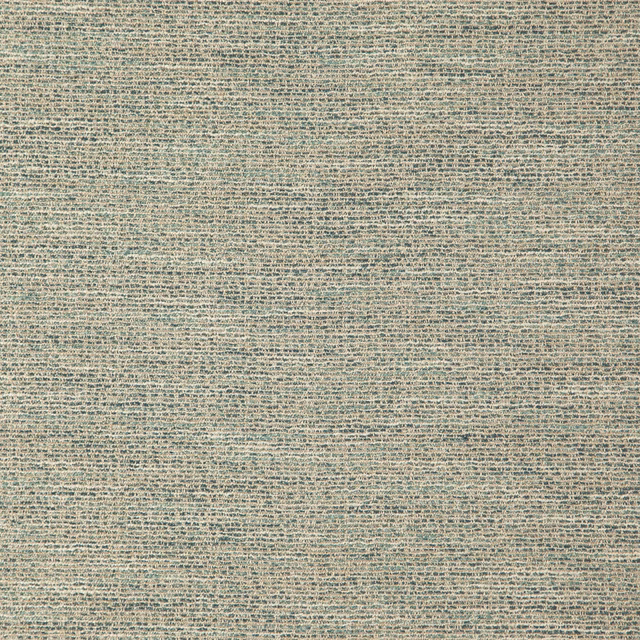 Close-up of Corvus 28 Ocean’s cool aqua weave with cream and charcoal flecks