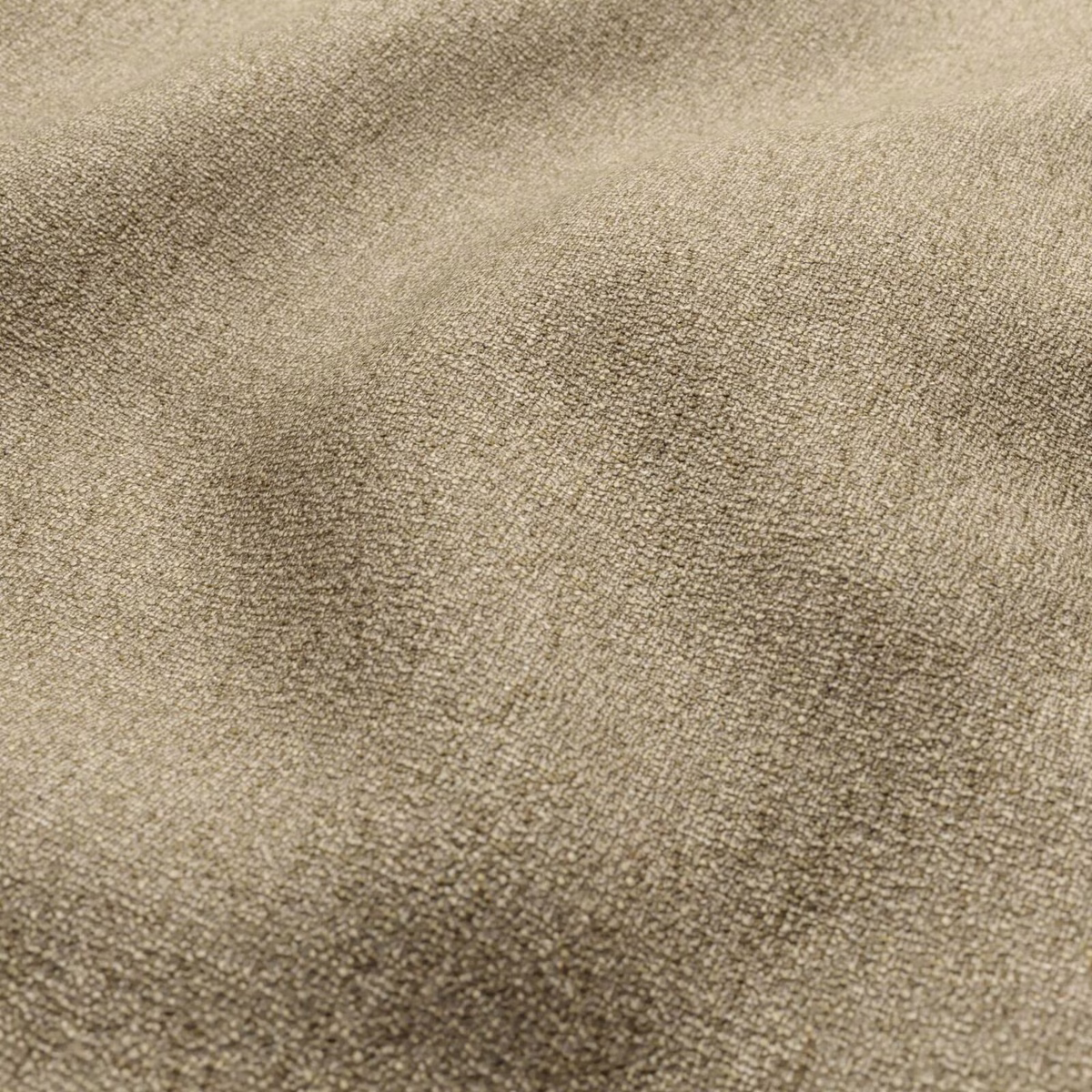 Warm oatmeal beige fabric with a dense, softly mottled woven texture