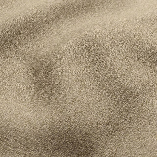 Warm oatmeal beige fabric with a dense, softly mottled woven texture