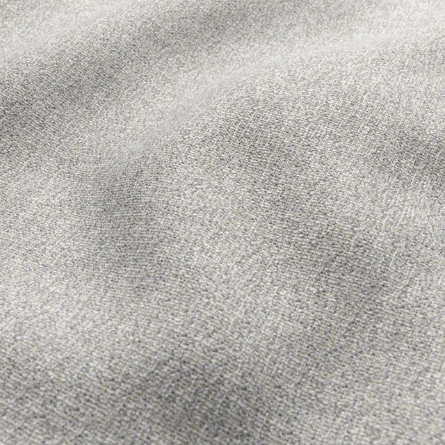 Pale grey finely woven textile with softly mottled, directional surface texture