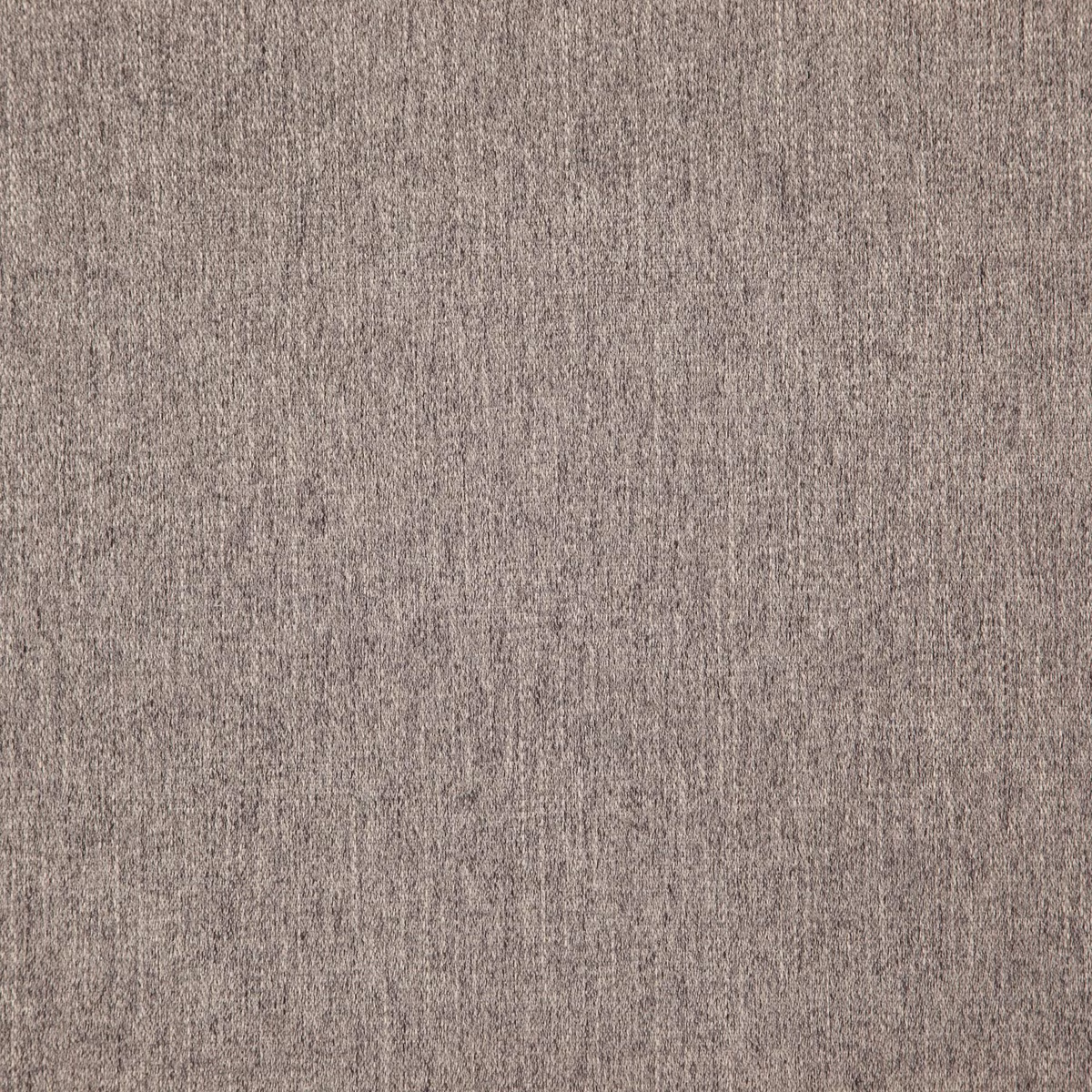 Close view of taupe-grey Croft fabric with fine vertical heathered weave