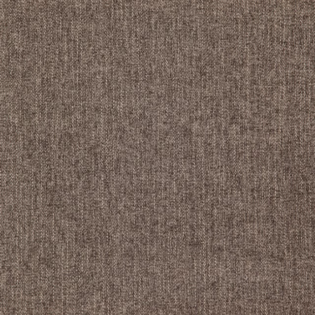 Close-up of muted taupe-brown Croft fabric with a fine flecked weave