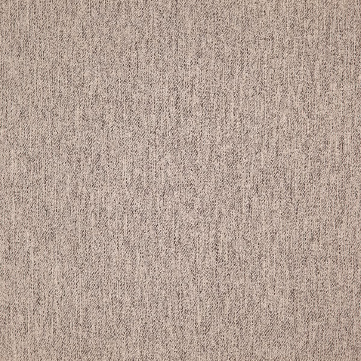 Close-up of cool taupe-grey woven fabric with fine irregular vertical striations