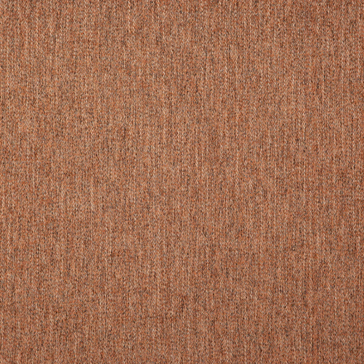Muted copper terracotta woven textile with fine vertical texture and softly mottled surface