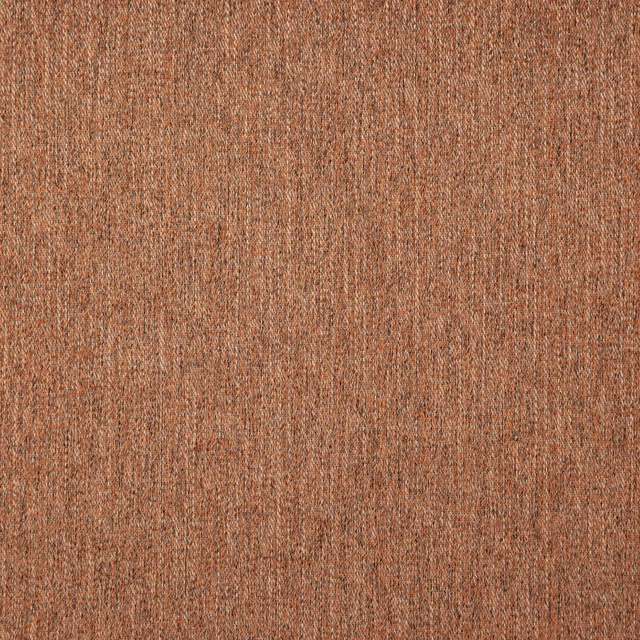 Muted copper terracotta woven textile with fine vertical texture and softly mottled surface