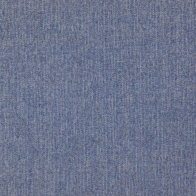 Muted sky-blue fine weave with subtle vertical striation and heathered texture