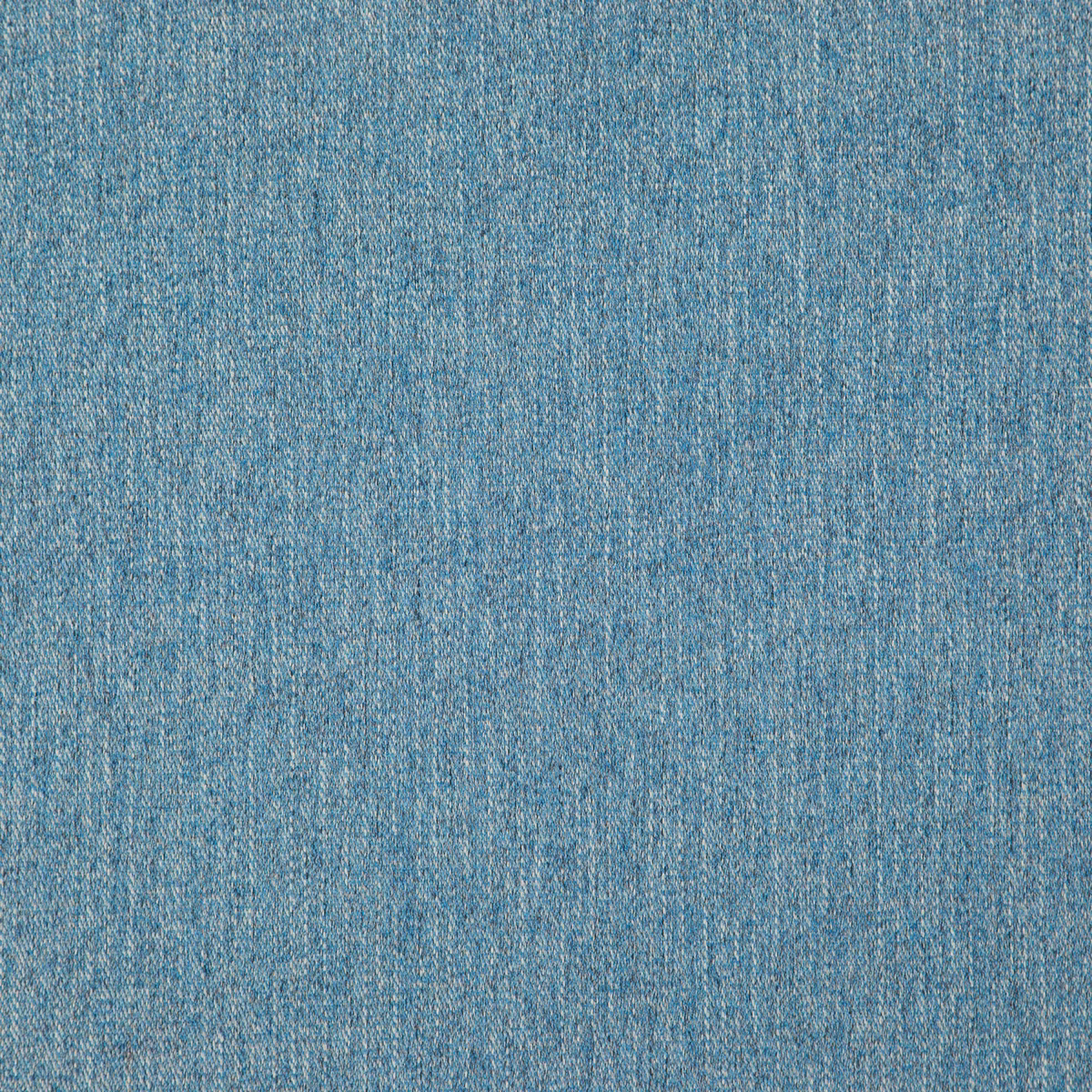 Mottled azure blue woven fabric with fine pale vertical slubs