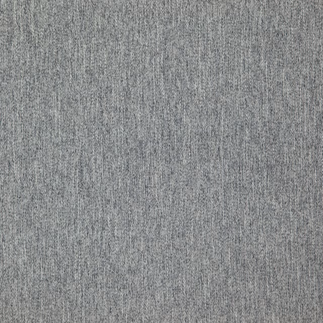 Cool grey Croft textile with fine vertical slubs and softly mottled woven surface